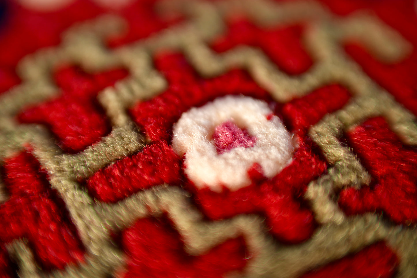 China Red Meditate Rug